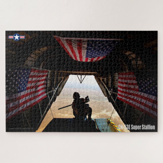 CH-53E SUPER STALLION - FLAG (20x30 INCH) (Horizontal)