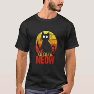Ch Ch Ch Miauw Gruseliges Halloween-Katze Horror-S T-Shirt