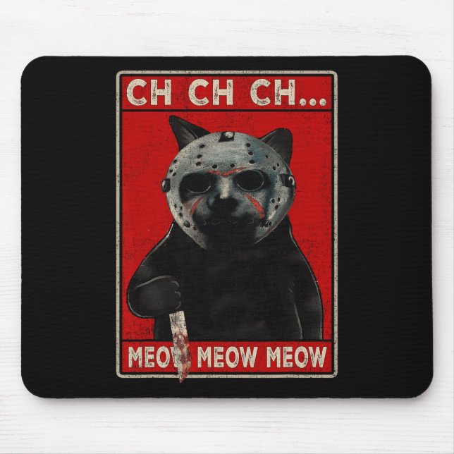 CH CH...Meow Meow Meow Mousepad (Vorne)