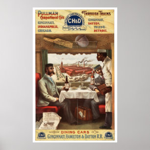 CH&D Pullman Speisewagen Plakat 1894