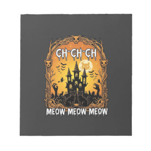 Ch Meow Halloween Spukschloss_1 Notizblock