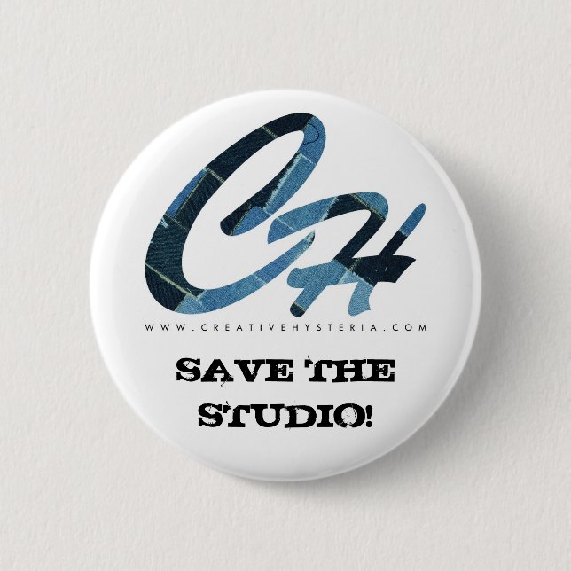 CH-SAVE DAS BLAU DES STUDIO-BUTTON-DENIM BUTTON (Vorderseite)