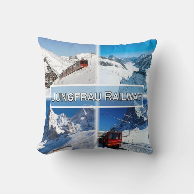 CH Schweiz - Jungfrau Bahn - Kissen (Vorderseite)