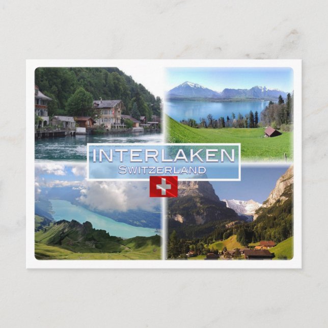 CH Switzerland - Interlaken - Lake Thun - Thunerse Postkarte (Vorderseite)