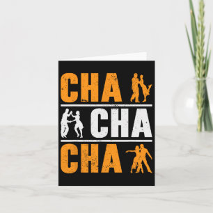 Cha Cha Cha Dancer Tanz Kubanischer Tanz Karte