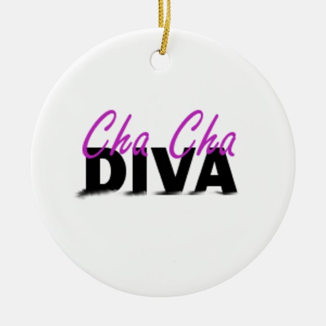 Cha Cha Diva Keramik Ornament (Vorne)