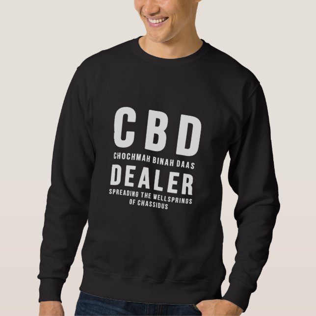 Chabad Cbd Händler verbreiten jüdische Wellfedern Sweatshirt (Vorderseite)