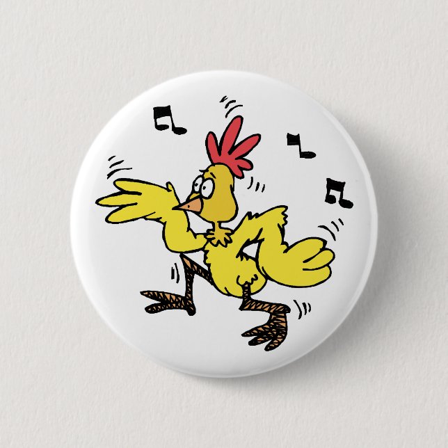 ChaChaCha-Huhn Button (Vorderseite)