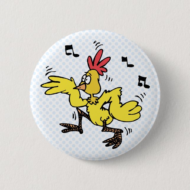 ChaChaCha-Huhn Button (Vorderseite)
