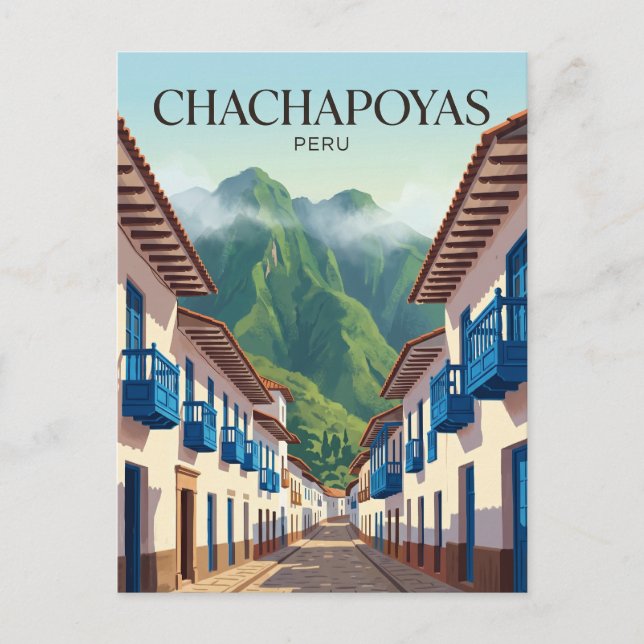 Chachapoyas Peru Postkarte (Vorderseite)