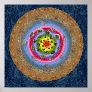 Chaco: Blühendes Erdplakat 15 x 15 Poster