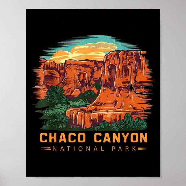 Chaco-Canyon-Nationalpark  Poster (Vorne)
