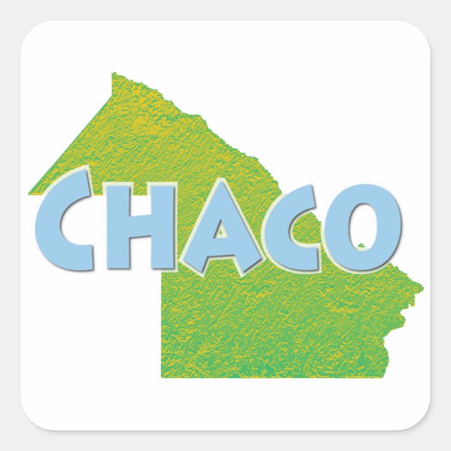 Chaco Quadratischer Aufkleber (Vorderseite)
