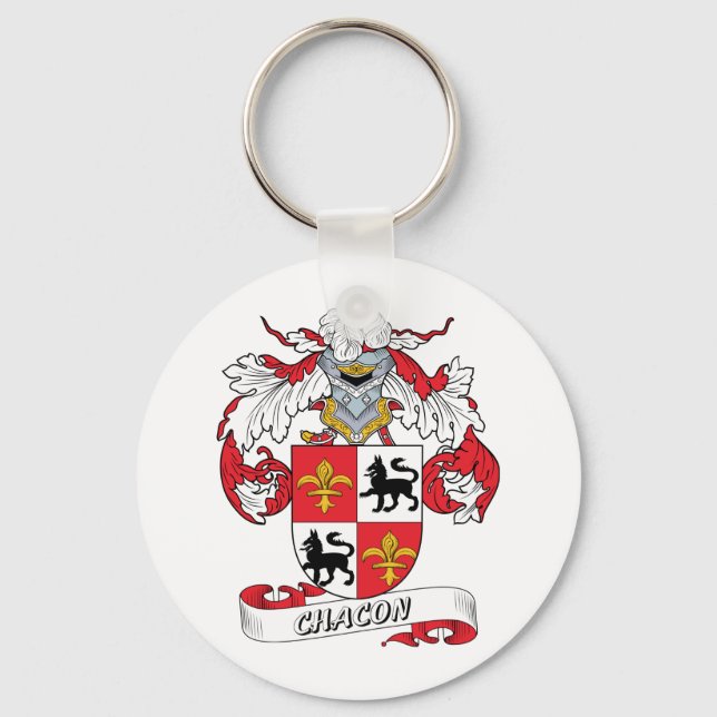 Chacon Familienwappen Schlüsselanhänger (Vorderseite)