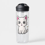Chad 90s Glitter Gel Pen Style Clear Trinkflasche<br><div class="desc">Chad the cat transparent water bottle</div>