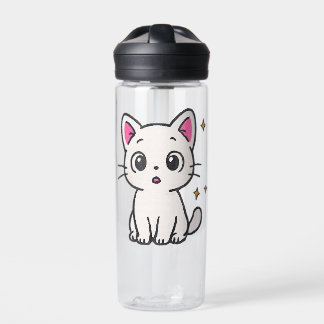 Chad 90s Glitter Gel Pen Style Clear Trinkflasche
