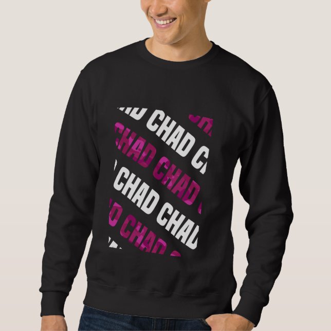 Chad Camouflage Pattern Pink Camouflage Sweatshirt (Vorderseite)