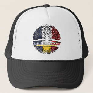 Chad Chadian Französisch-Tree-Roots-Flag Truckerkappe