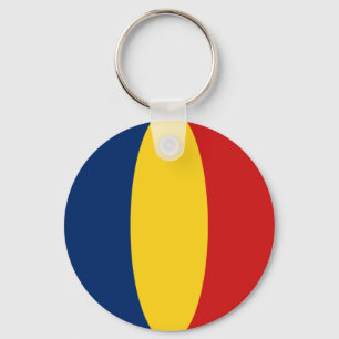 Chad Fisheye Flag Schlüsselanhänger