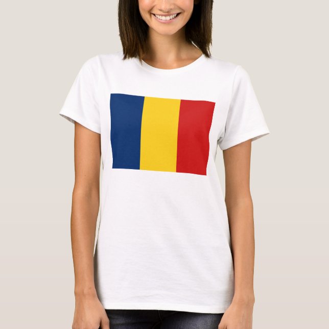 Chad Flag and Map T - Shirt (Vorderseite)