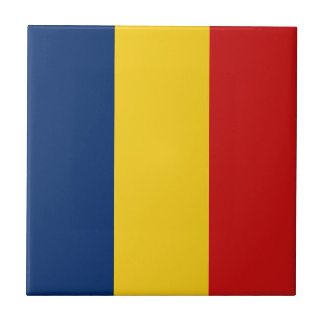 Chad Flag Keramik Tile Fliese (Vorderseite)