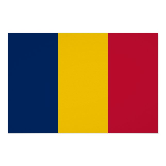 Chad Flag Poster (Vorderseite)
