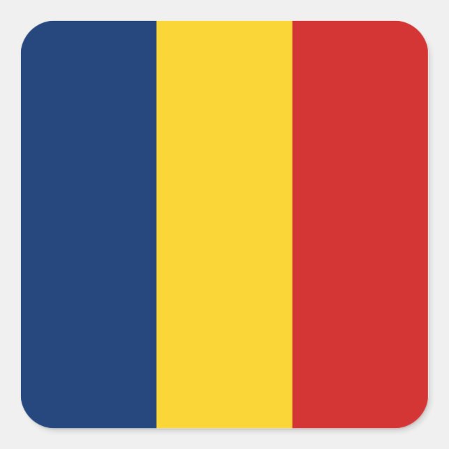 Chad Flag Sticker (Vorderseite)
