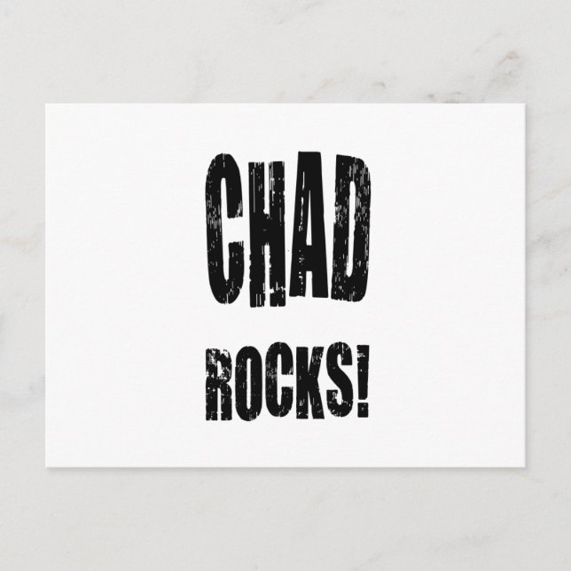 Chad Rocks! Postkarte (Vorderseite)