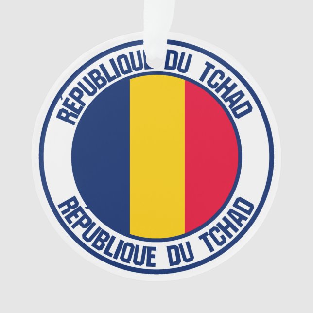 Chad Round Emblem Ornament (Vorderseite)