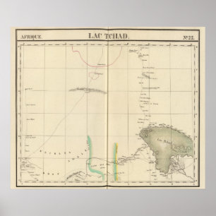 Chad See-Region, Afrika Poster