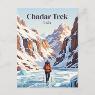 Chadar Trek Indien Postkarte
