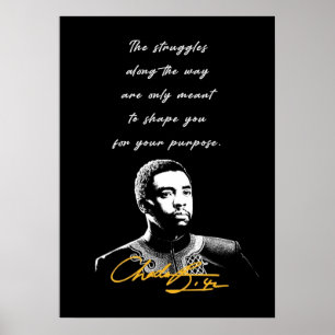 Chadwick Boseman Inspirational Poster