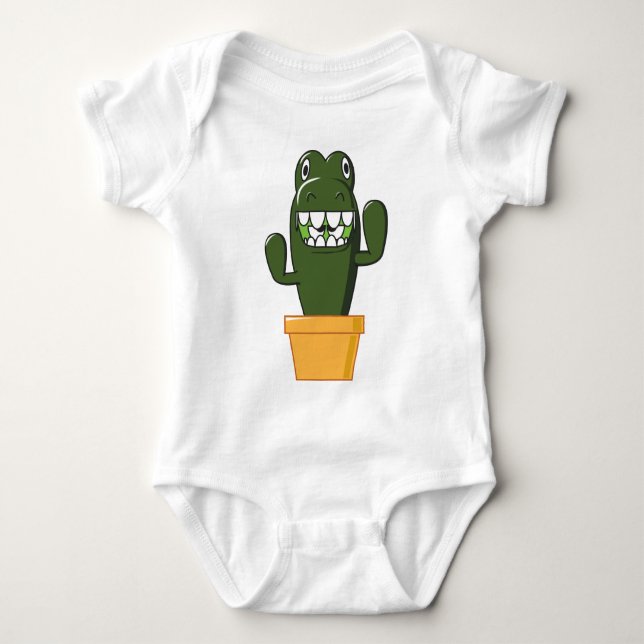 Chadwick der Cantankerous Kaktus Baby Strampler (Vorderseite)