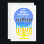 CHAG SAMEACH GREETING-Flachkarte Feiertagskarte<br><div class="desc">CHAG SAMEACH GREETING CARDS können Sie auf der Rückseite der Karte anpassen.</div>