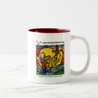 Chagalls Katze Zweifarbige Tasse