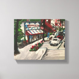 "Chagrin Falls" Ohio Malerei von Willowcatdesigns Leinwanddruck