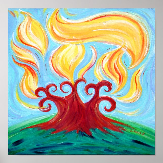 Chai Burning Bush Poster (Vorne)