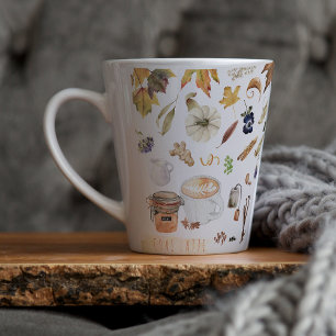Chai-Latte-Liebhaber Monogramm Chai-Gewürz-Latte Milchtasse
