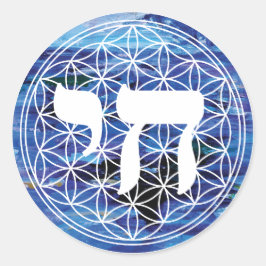 Chai Medallion Runder Aufkleber