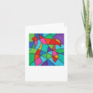 Chai Mosaic 4 x 5.6 Note Card Karte