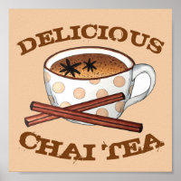 Chai Teacup Indian Spiced Tea Kitchen Art Deco