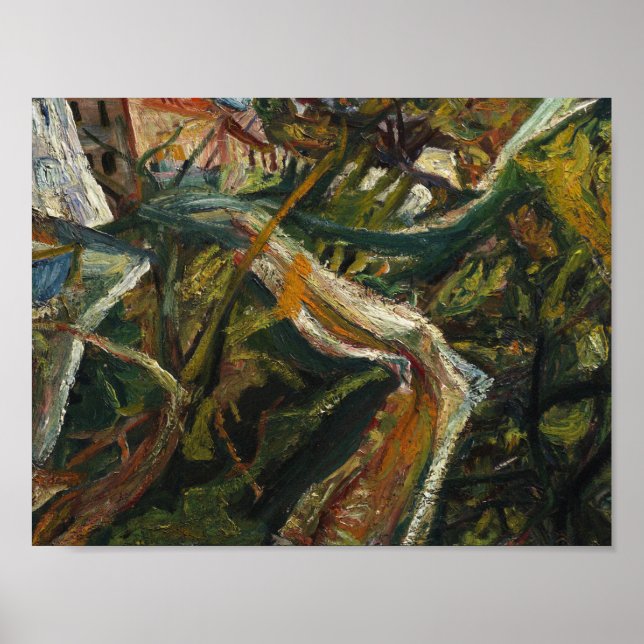 Chaim Soutine - Chemin de la Fontaine Poster (Vorne)
