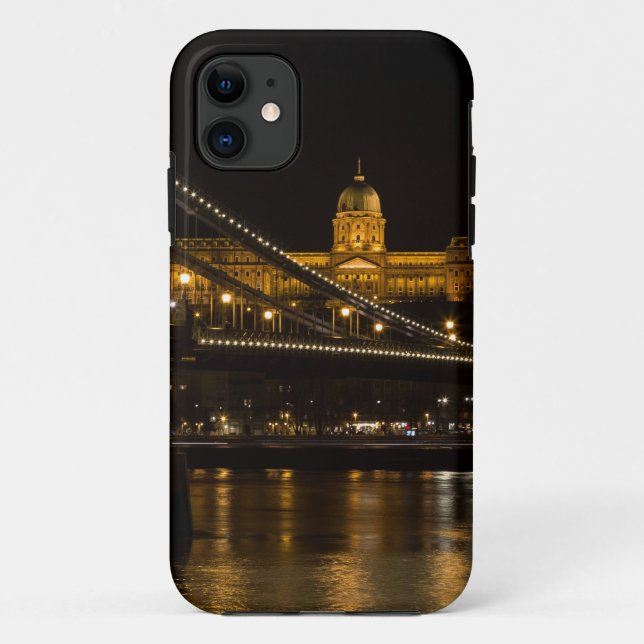 Chain Bridge with Buda Castle Hungary Budapest Case-Mate iPhone Hülle (Rückseite)