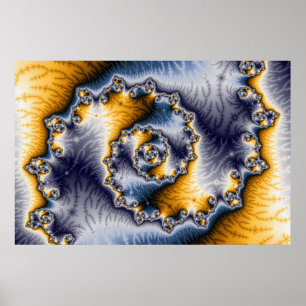 Chain Fraktal Art Poster