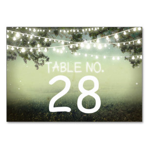 Chaîne allume Mariage Numéro de table Carte Place