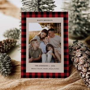 Chaîne Carte de Noël Flannel Family