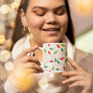 Chaîne colorée éclaire la Mug de Noël
