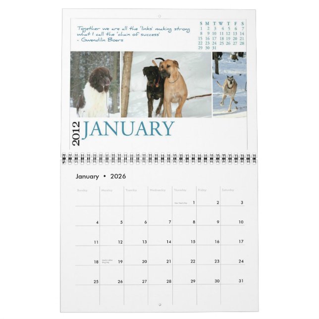Chaîne de BHRR 2012 de calendrier de succès (Jan 2026)
