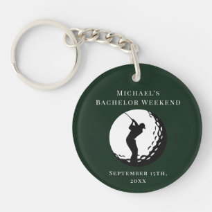 Chaîne de clés personnalisée   Week-end de golf Ba