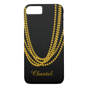 Chaîne de Coque Pearls iPhone 7 en or